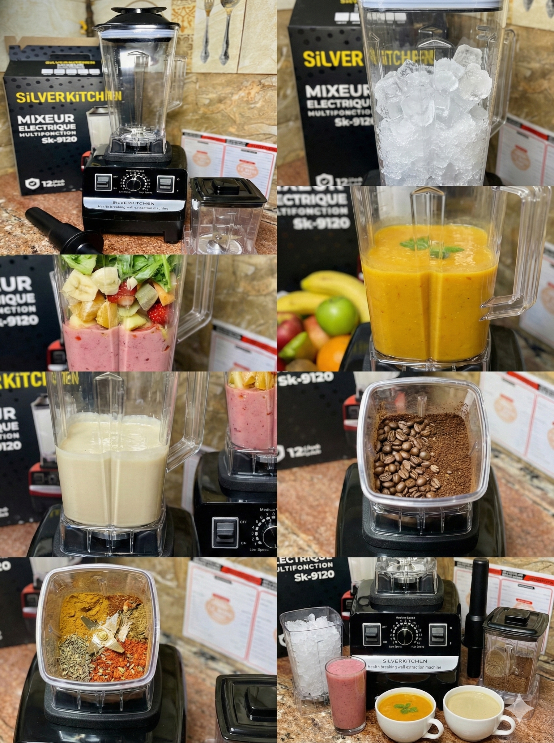 لمكسور كهربائي متعدد الوظائف SilverKitchen SK-9120 🌟